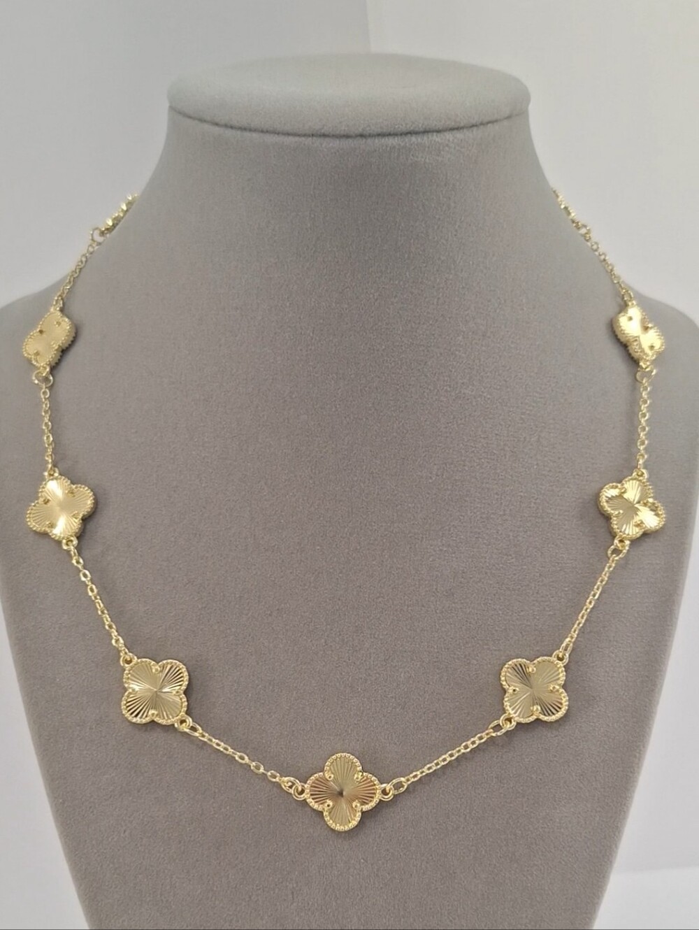 2026 Design Gold Filled Multi Clovers necklace